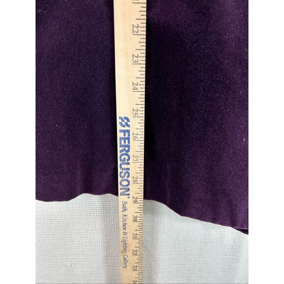 Express Purple Velvet Peacoat Jacket Women’s Double Breasted Y2K Vintage Goth L - Picture 4 of 11